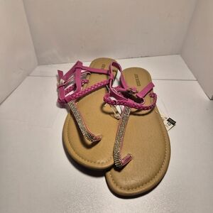 Joe Boxer Pink and Tan Sandals